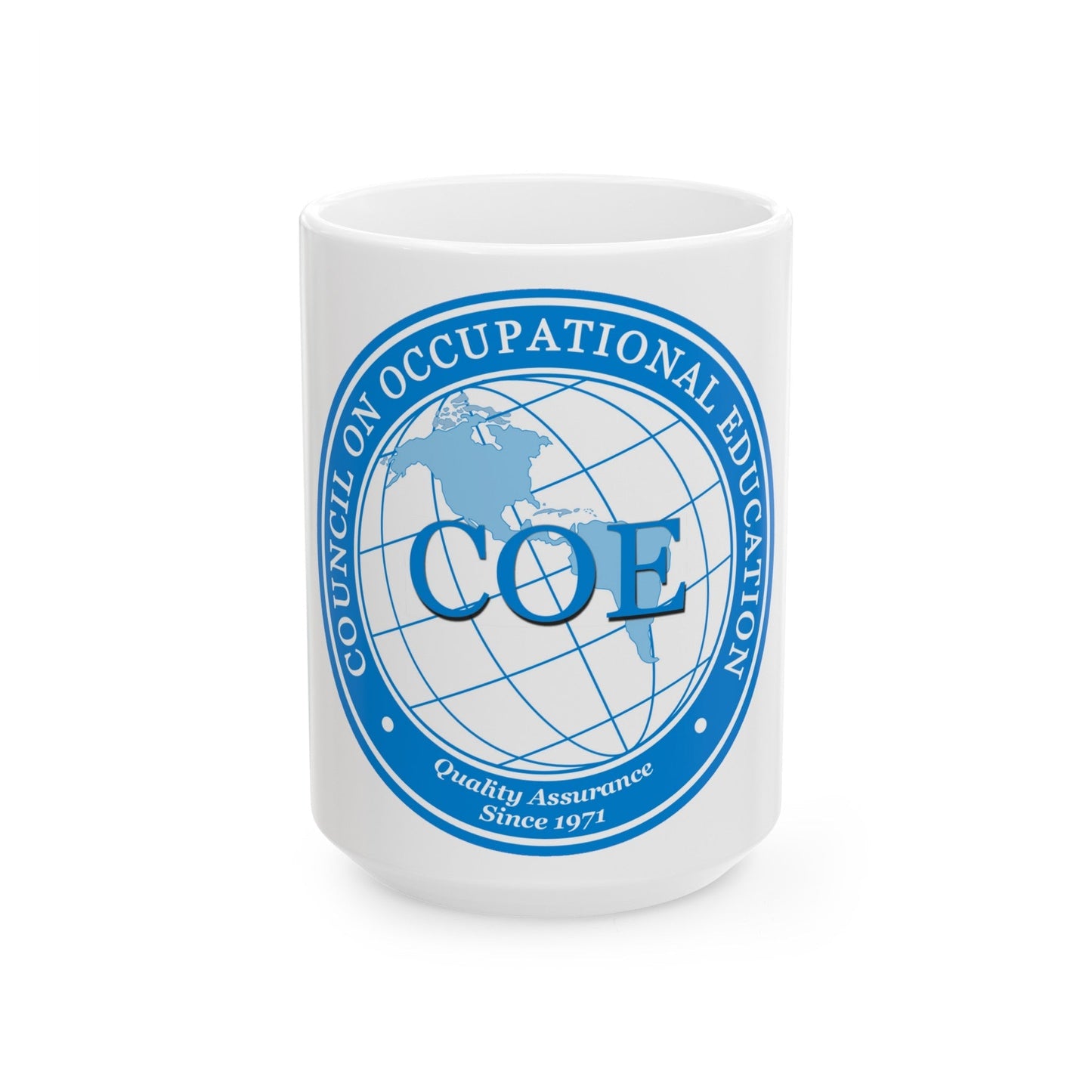 Council on Occupational Education (U.S. Navy) White Coffee Mug-15oz-The Sticker Space