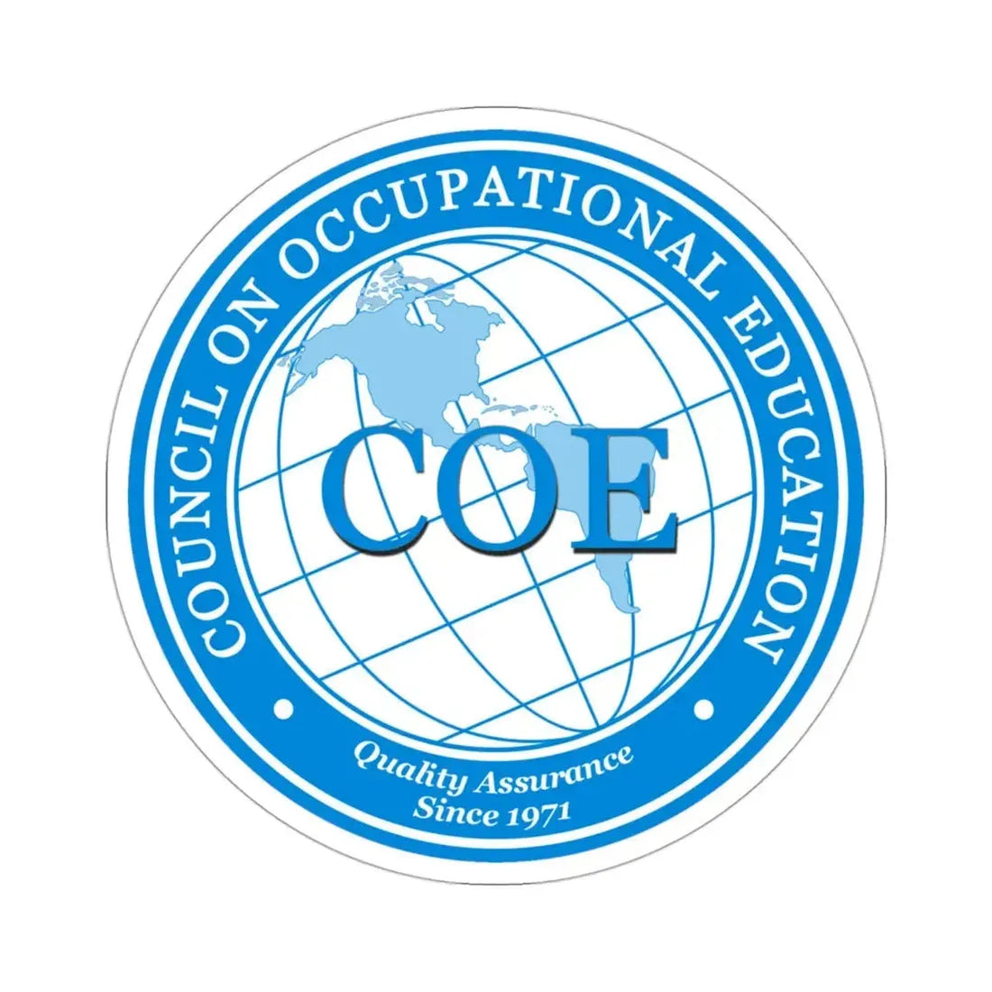 Council on Occupational Education (U.S. Navy) STICKER Vinyl Die-Cut Decal 3 Inch - The Sticker Space