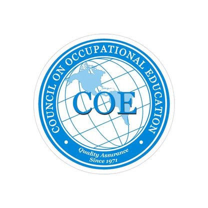 Council on Occupational Education (U.S. Navy) Transparent STICKER Die-Cut Vinyl Decal - The Sticker Space