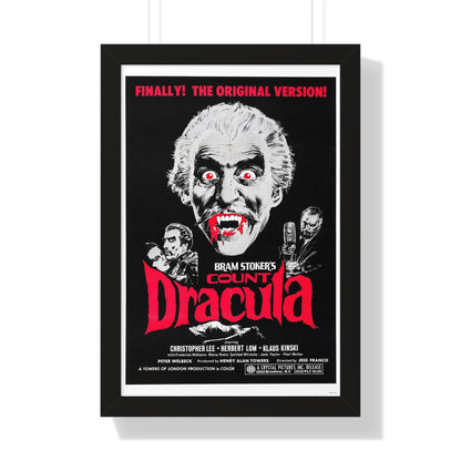 COUNT DRACULA 1970 - Framed Movie Poster-16″ x 24″-The Sticker Space