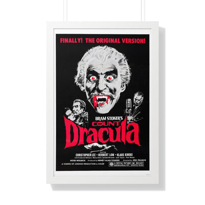 COUNT DRACULA 1970 - Framed Movie Poster-20" x 30"-The Sticker Space