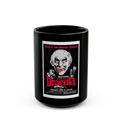 COUNT DRACULA 1970 Movie Poster - Black Coffee Mug-15oz-The Sticker Space