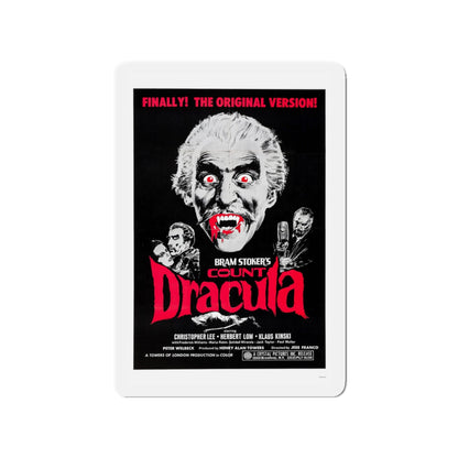 COUNT DRACULA 1970 Movie Poster - Die-Cut Magnet-3" x 3"-The Sticker Space