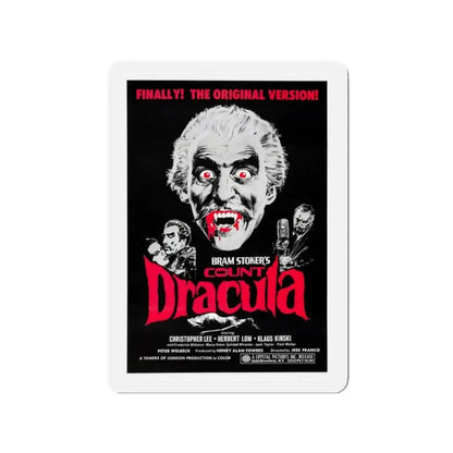 COUNT DRACULA 1970 Movie Poster - Refrigerator Magnet 2 Inch - The Sticker Space