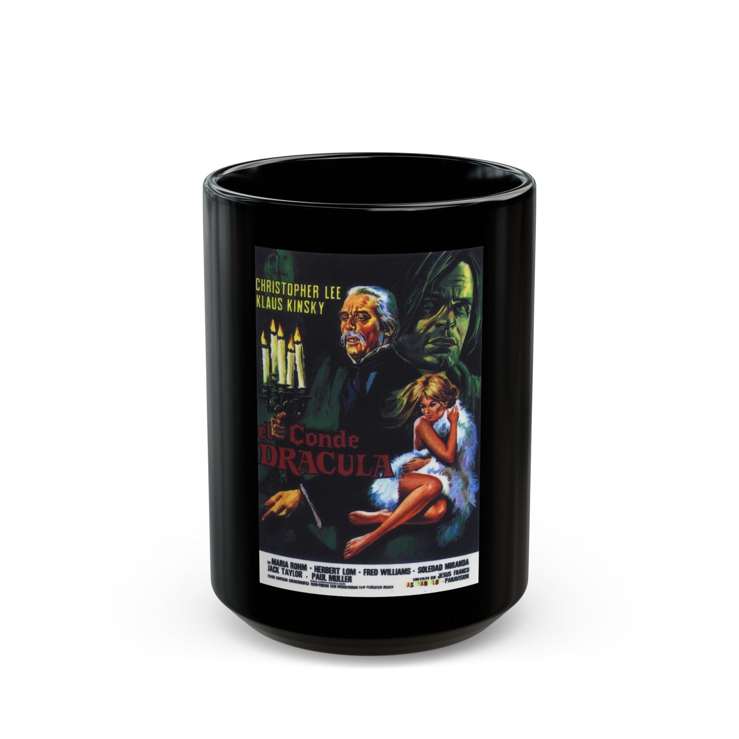 COUNT DRACULA (2) 1970 Movie Poster - Black Coffee Mug-15oz-The Sticker Space