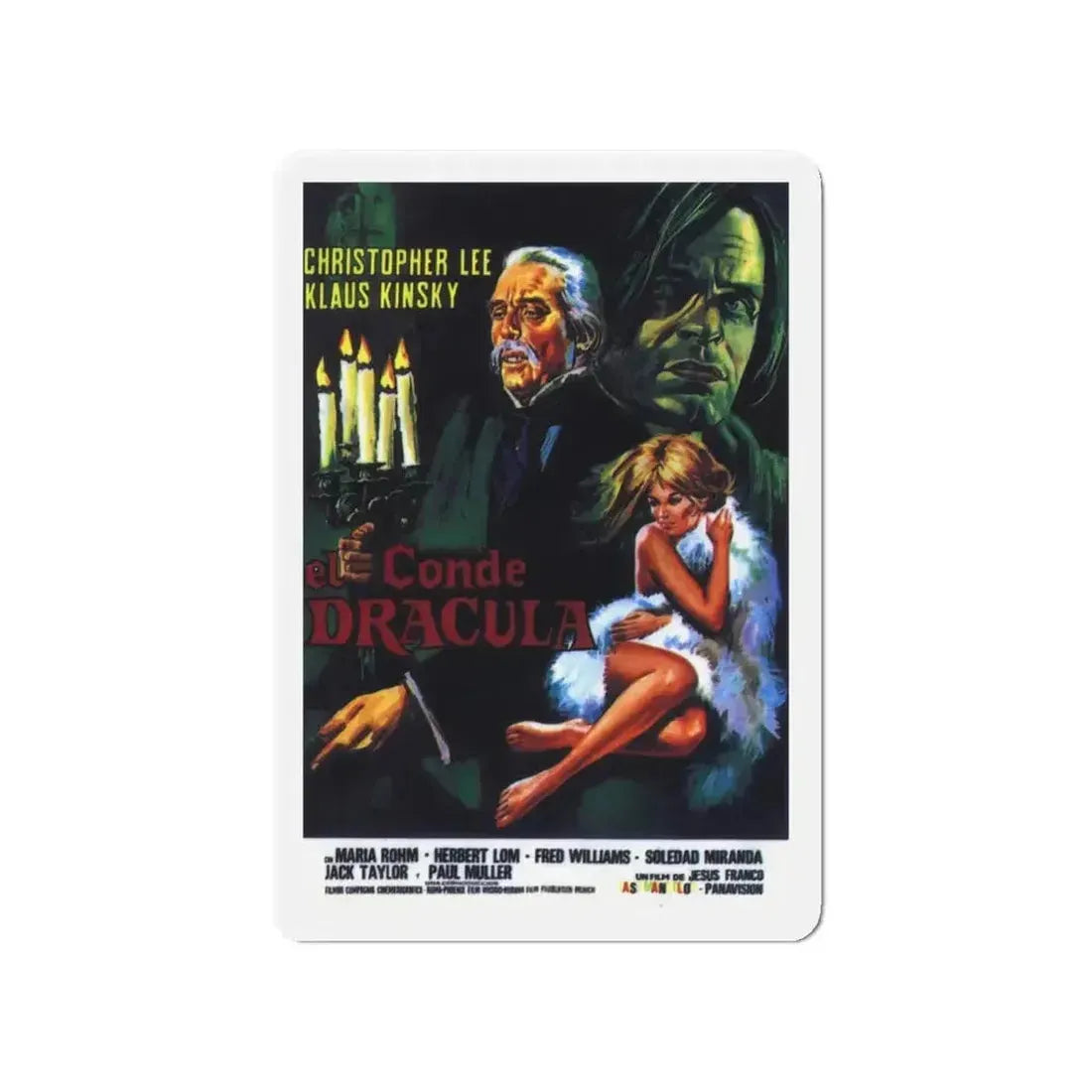 COUNT DRACULA (2) 1970 Movie Poster - Refrigerator Magnet - The Sticker Space