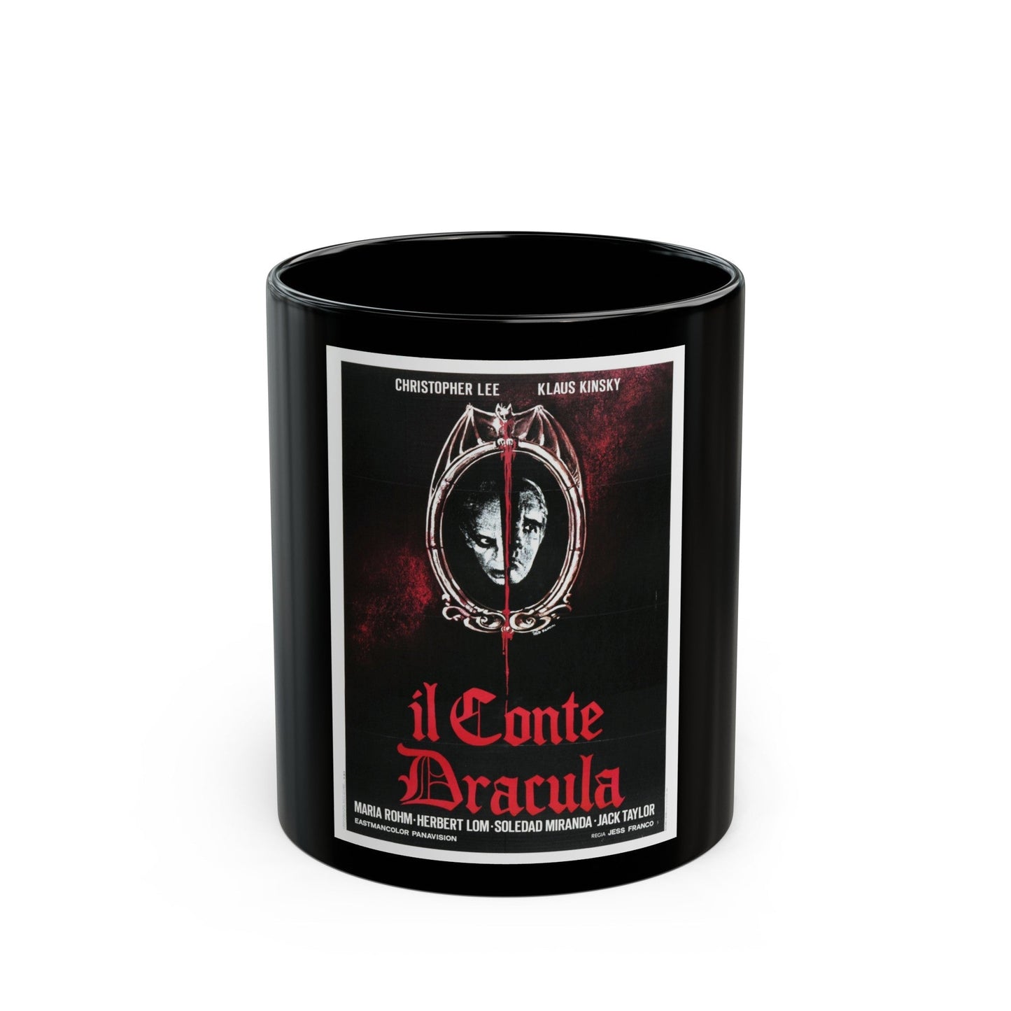 COUNT DRACULA (3) 1970 Movie Poster - Black Coffee Mug-11oz-The Sticker Space