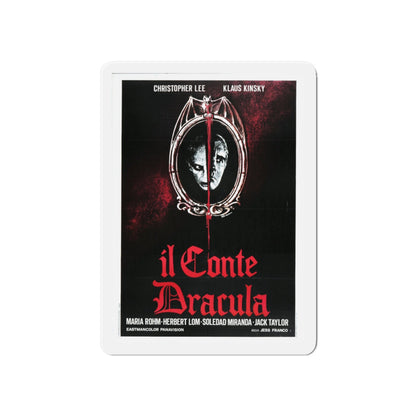 COUNT DRACULA (3) 1970 Movie Poster - Die-Cut Magnet-6 × 6"-The Sticker Space