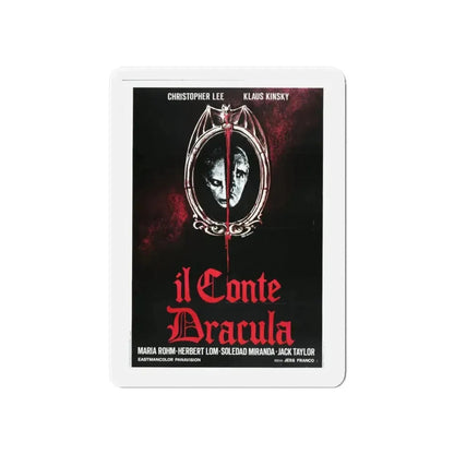COUNT DRACULA (3) 1970 Movie Poster - Refrigerator Magnet 6 Inch - The Sticker Space
