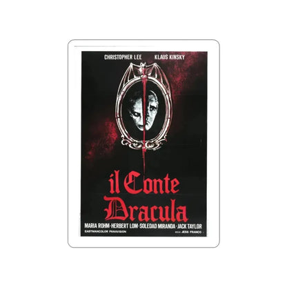 COUNT DRACULA (3) 1970 Movie Poster STICKER Vinyl Die-Cut Decal 2 Inch - The Sticker Space