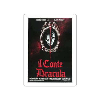 COUNT DRACULA (3) 1970 Movie Poster STICKER Vinyl Die-Cut Decal - The Sticker Space