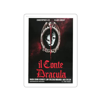COUNT DRACULA (3) 1970 Movie Poster STICKER Vinyl Die-Cut Decal - The Sticker Space