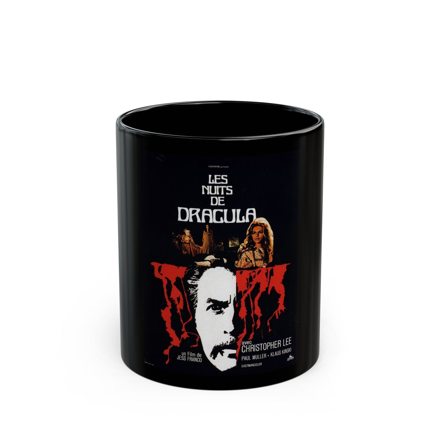 COUNT DRACULA (4) 1970 Movie Poster - Black Coffee Mug-11oz-The Sticker Space