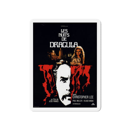 COUNT DRACULA (4) 1970 Movie Poster - Die-Cut Magnet-5" x 5"-The Sticker Space