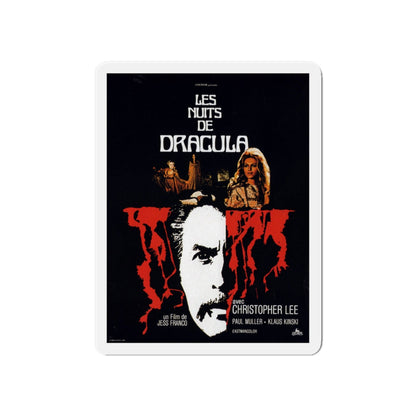 COUNT DRACULA (4) 1970 Movie Poster - Die-Cut Magnet-6 × 6"-The Sticker Space