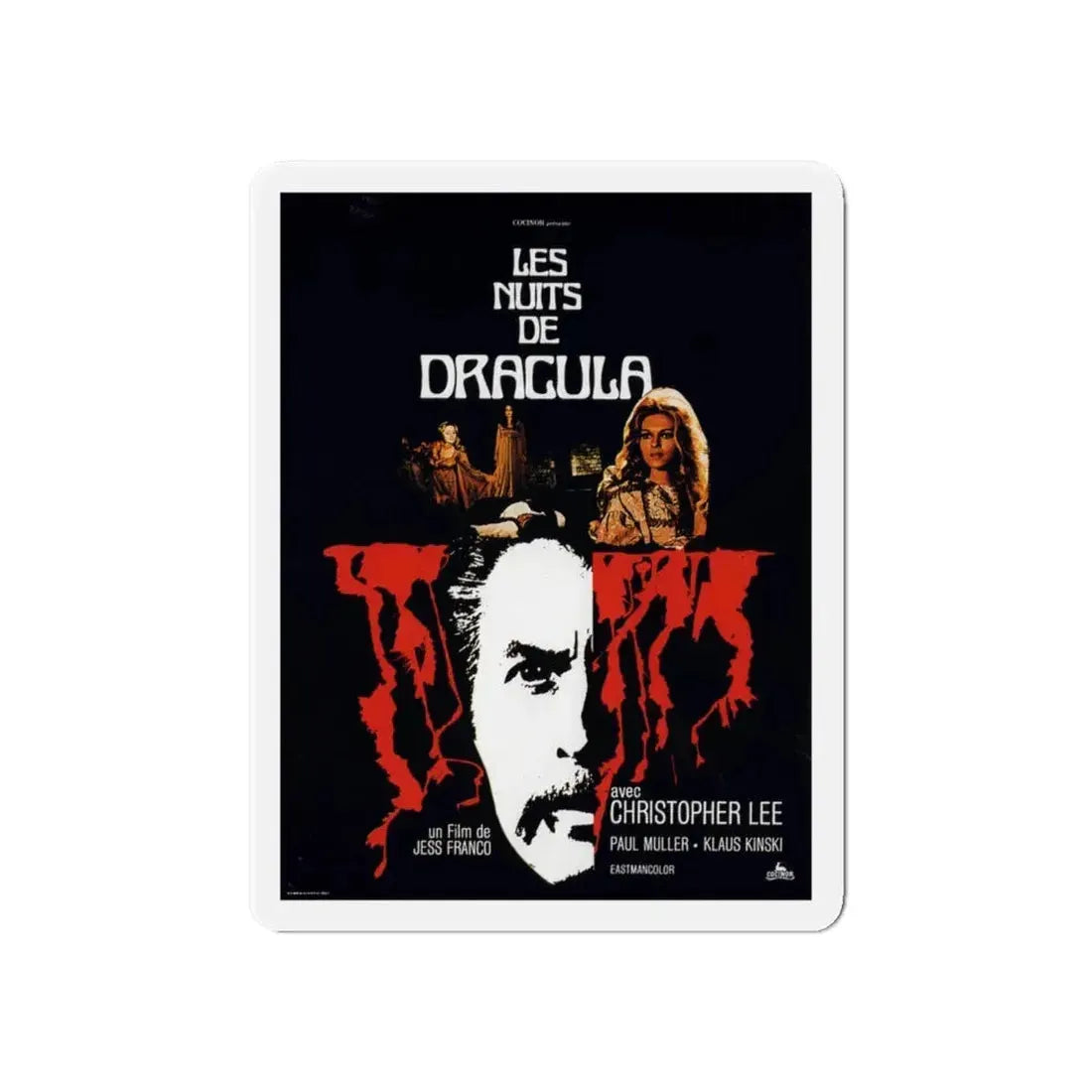 COUNT DRACULA (4) 1970 Movie Poster - Refrigerator Magnet 6 Inch - The Sticker Space