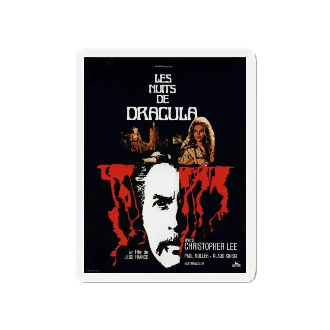 COUNT DRACULA (4) 1970 Movie Poster - Refrigerator Magnet - The Sticker Space