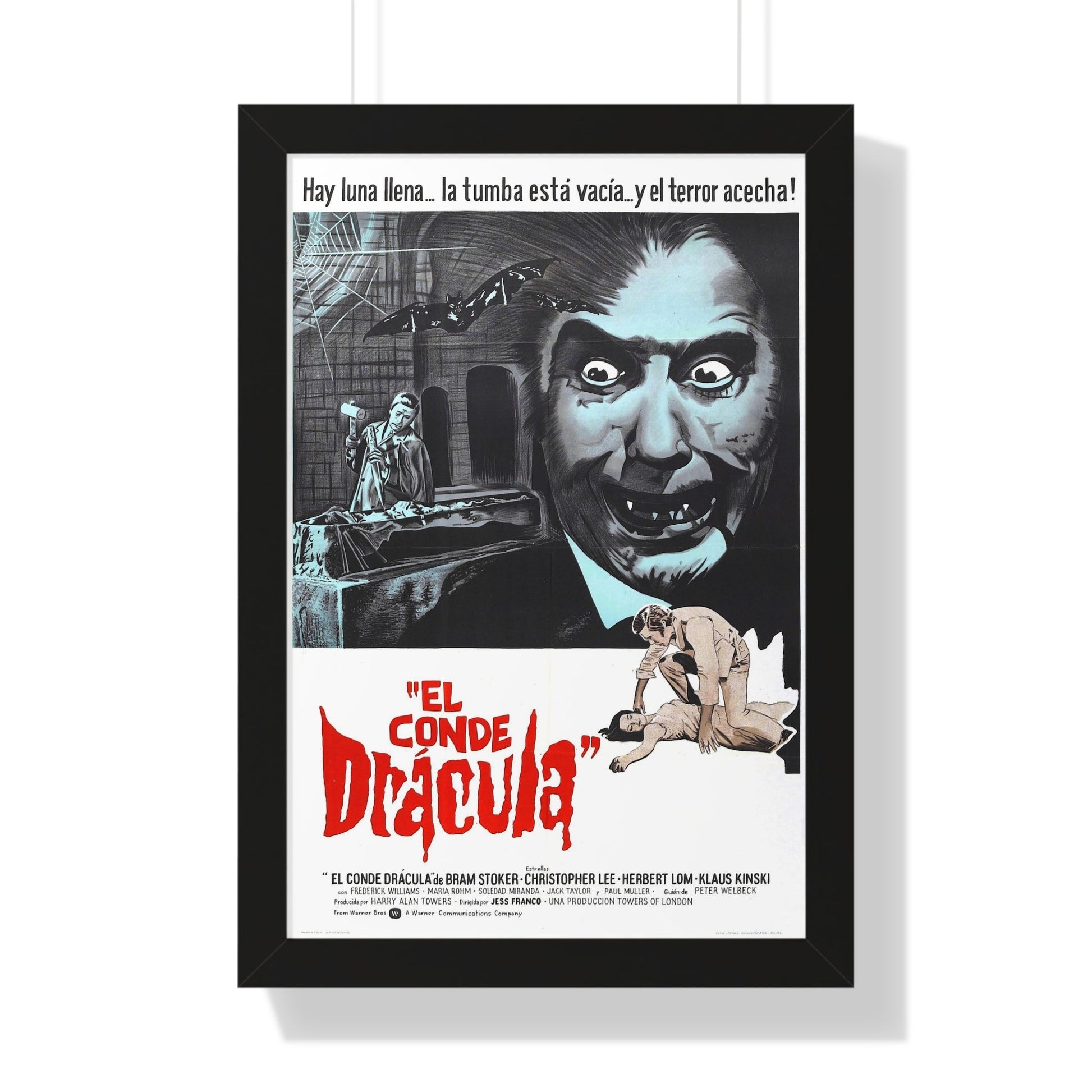 COUNT DRACULA (FRANCO) 1970 - Framed Movie Poster-16″ x 24″-The Sticker Space