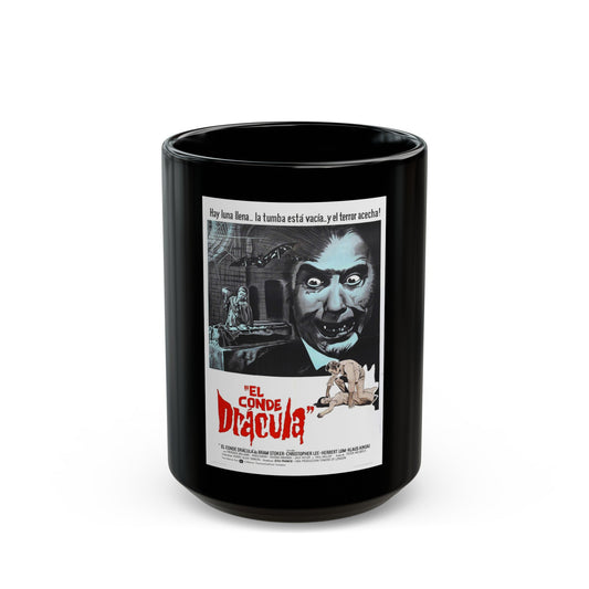 COUNT DRACULA (FRANCO) 1970 Movie Poster - Black Coffee Mug-15oz-The Sticker Space