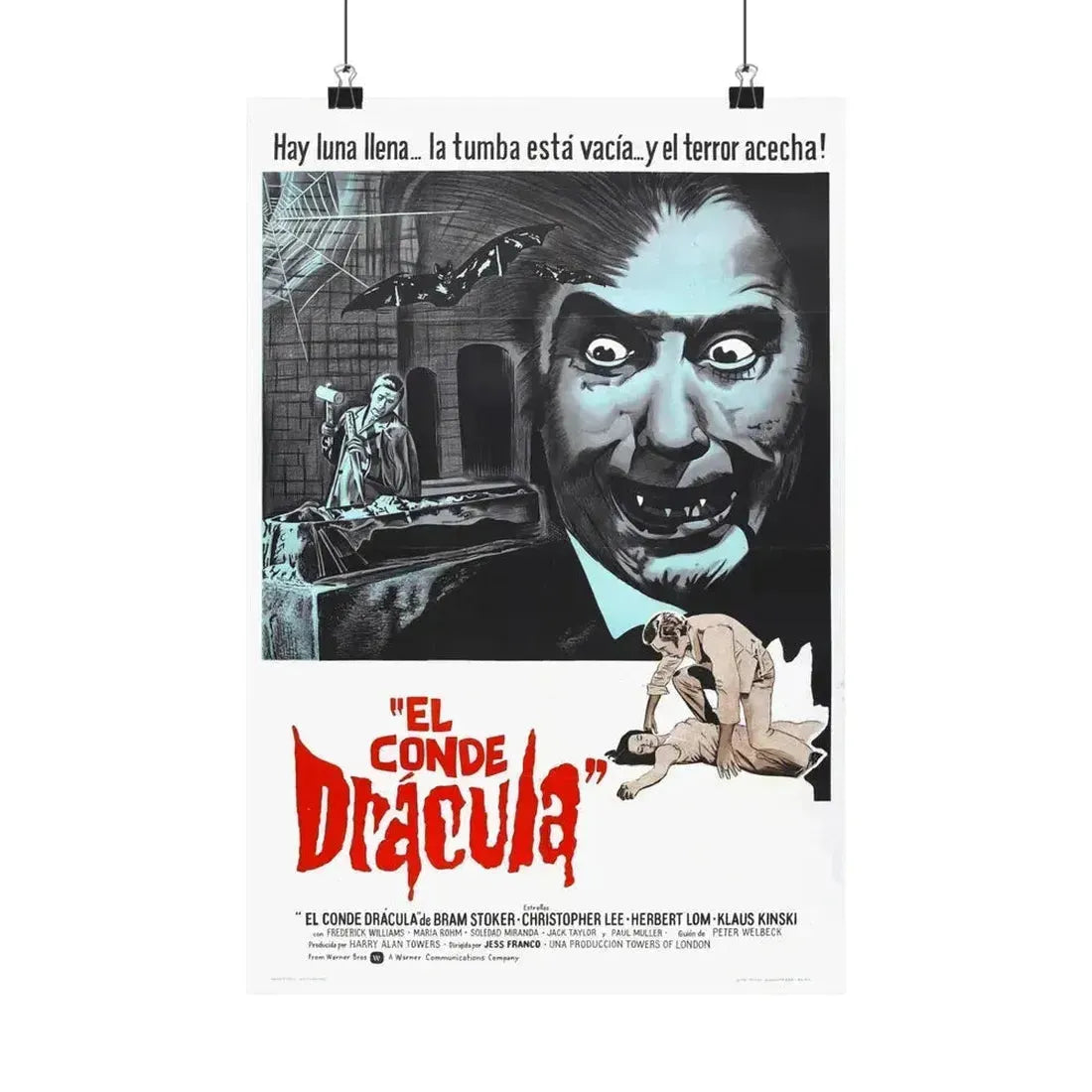 COUNT DRACULA (FRANCO) 1970 - Paper Movie Poster 12″ x 18″ Matte - The Sticker Space
