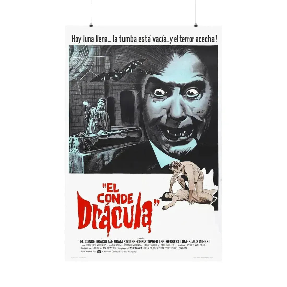 COUNT DRACULA (FRANCO) 1970 - Paper Movie Poster - The Sticker Space