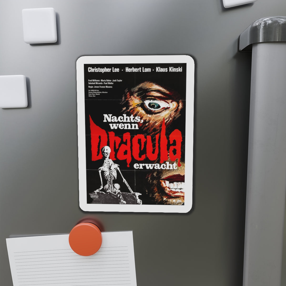 COUNT DRACULA (FRANCO) 2 1970 Movie Poster - Die-Cut Magnet-The Sticker Space