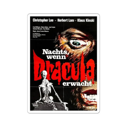 COUNT DRACULA (FRANCO) 2 1970 Movie Poster - STICKER Vinyl Kiss-Cut Decal 4 Inch White - The Sticker Space
