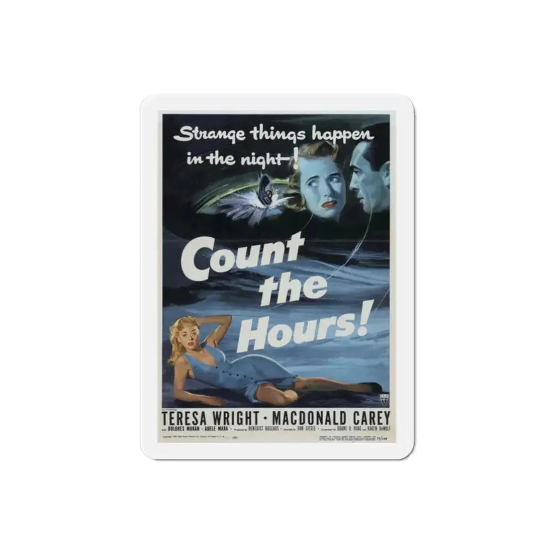 Count the Hours 1953 Movie Poster Refrigerator Magnet 2 Inch - The Sticker Space