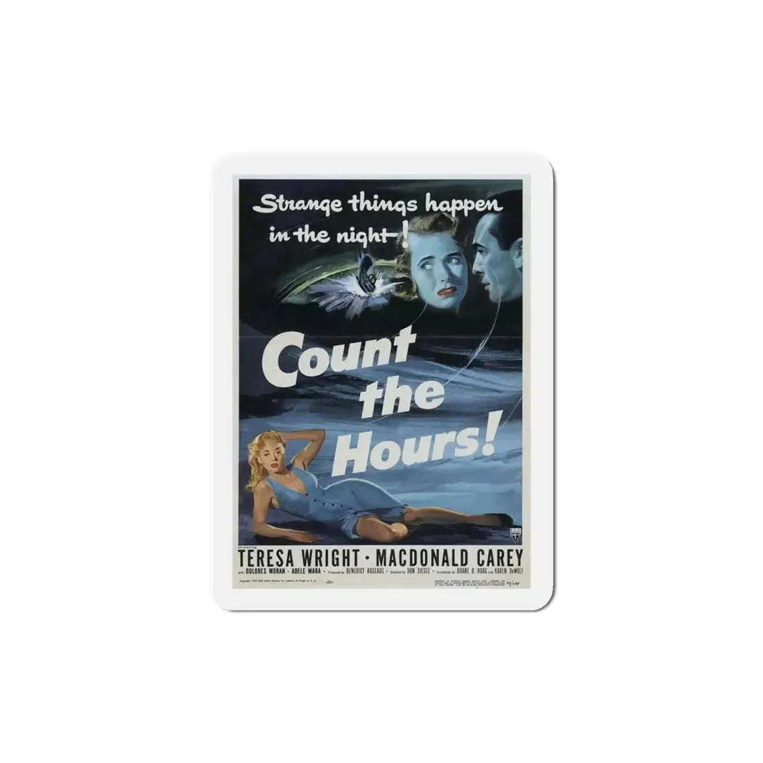 Count the Hours 1953 Movie Poster Refrigerator Magnet - The Sticker Space