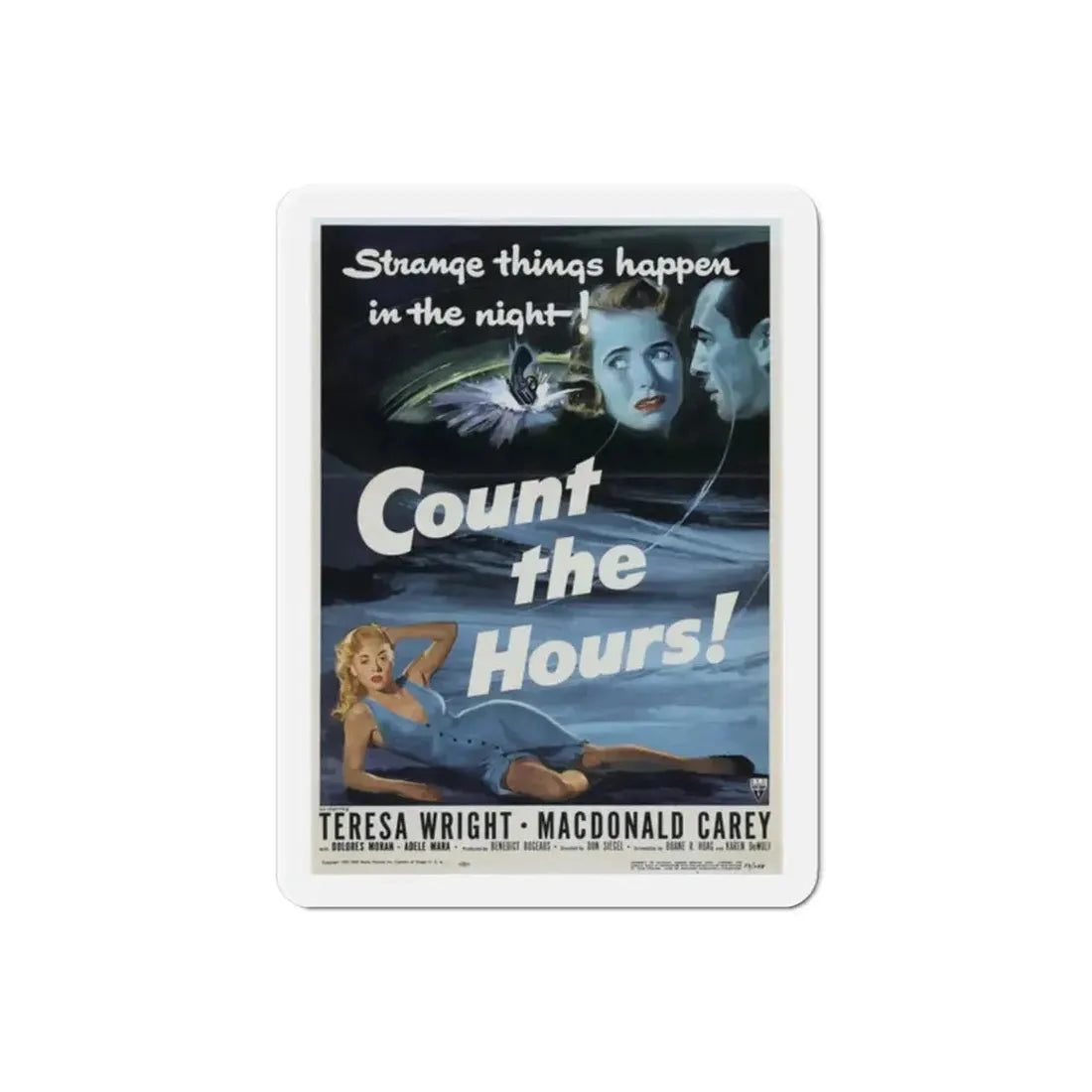 Count the Hours 1953 Movie Poster Refrigerator Magnet - The Sticker Space