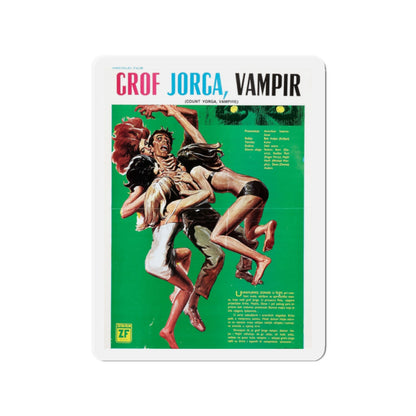 COUNT YORGA, VAMPIRE 1970 Movie Poster - Die-Cut Magnet-2" x 2"-The Sticker Space