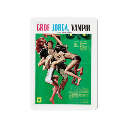 COUNT YORGA, VAMPIRE 1970 Movie Poster - Die-Cut Magnet-3" x 3"-The Sticker Space