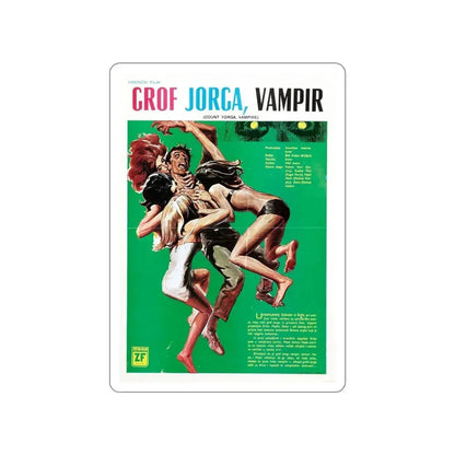 COUNT YORGA, VAMPIRE 1970 Movie Poster STICKER Vinyl Die-Cut Decal 4 Inch - The Sticker Space