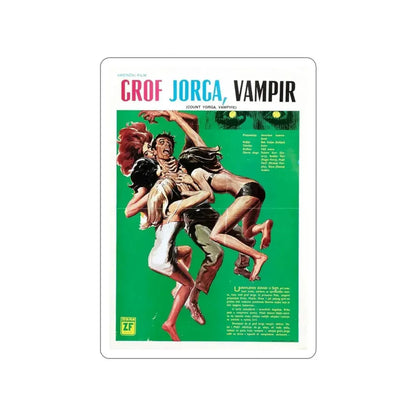 COUNT YORGA, VAMPIRE 1970 Movie Poster STICKER Vinyl Die-Cut Decal - The Sticker Space