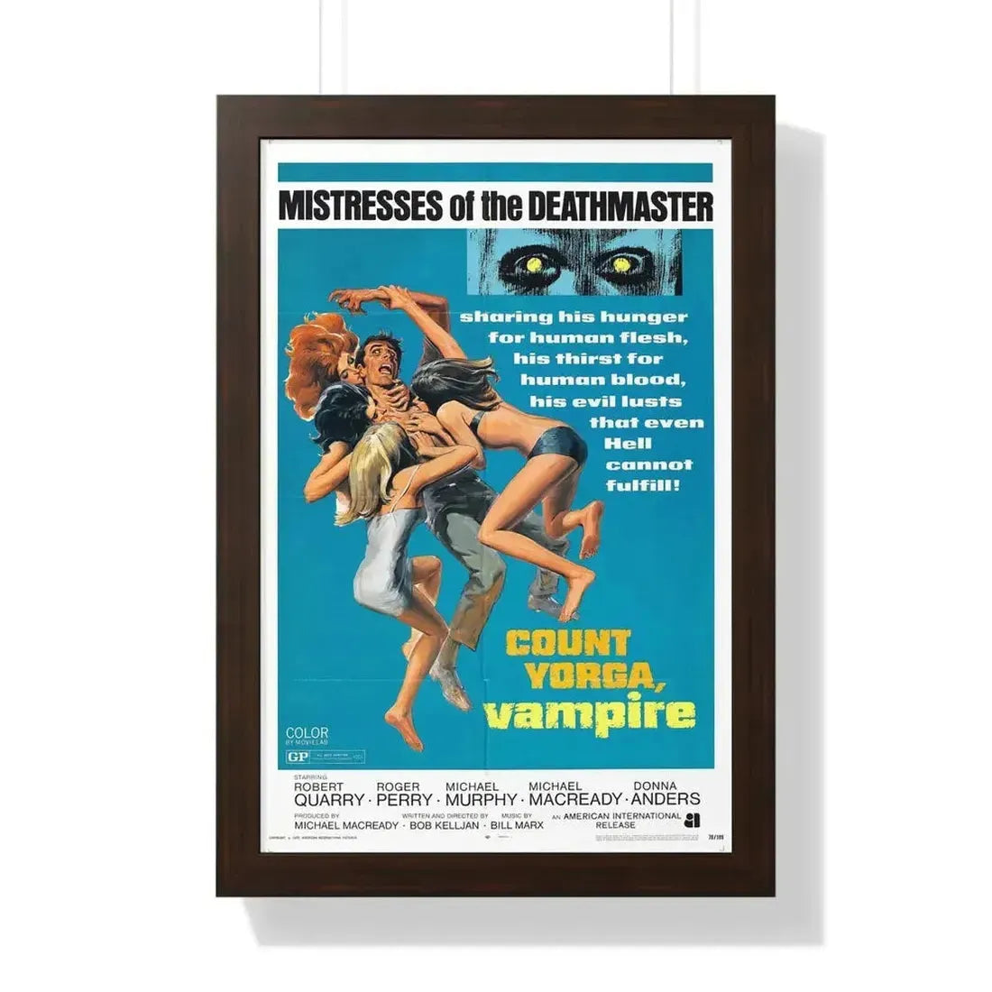 COUNT YORGA, VAMPIRE (2) 1970 - Framed Movie Poster - The Sticker Space
