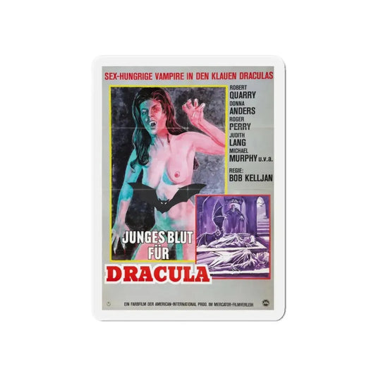 COUNT YORGA, VAMPIRE (GERMAN) 1970 Movie Poster - Refrigerator Magnet 6 Inch - The Sticker Space