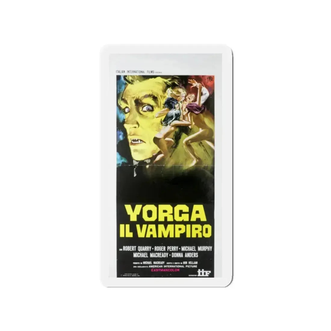 COUNT YORGA, VAMPIRE (ITALIAN) 1970 Movie Poster - Refrigerator Magnet 2 Inch - The Sticker Space