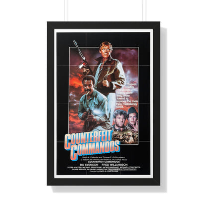 COUNTERFEIT COMMANDOS (THE INGLORIOUS BASTARDS) 1978 - Framed Movie Poster-20" x 30"-The Sticker Space