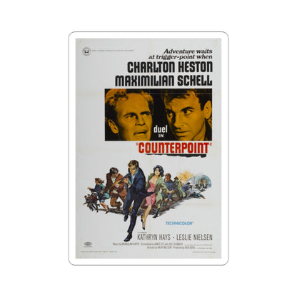 Counterpoint 1967 Movie Poster STICKER Vinyl Die-Cut Decal-2 Inch-The Sticker Space