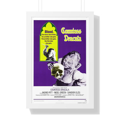 COUNTESS DRACULA 1971 - Framed Movie Poster-16″ x 24″-The Sticker Space