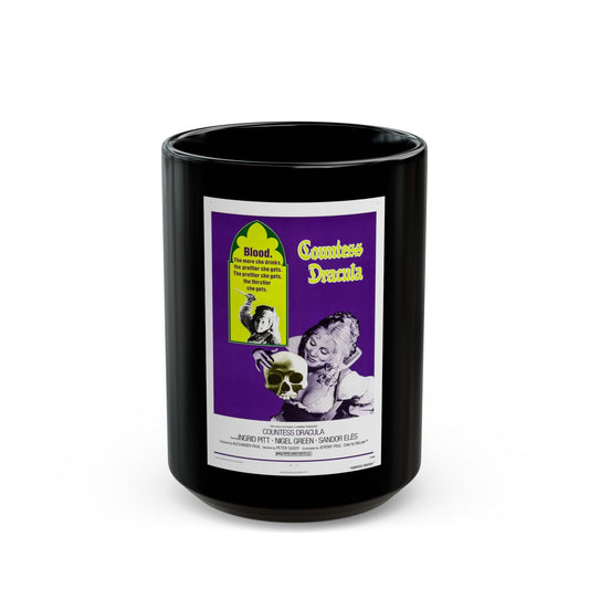 COUNTESS DRACULA 1971 Movie Poster - Black Coffee Mug-15oz-The Sticker Space