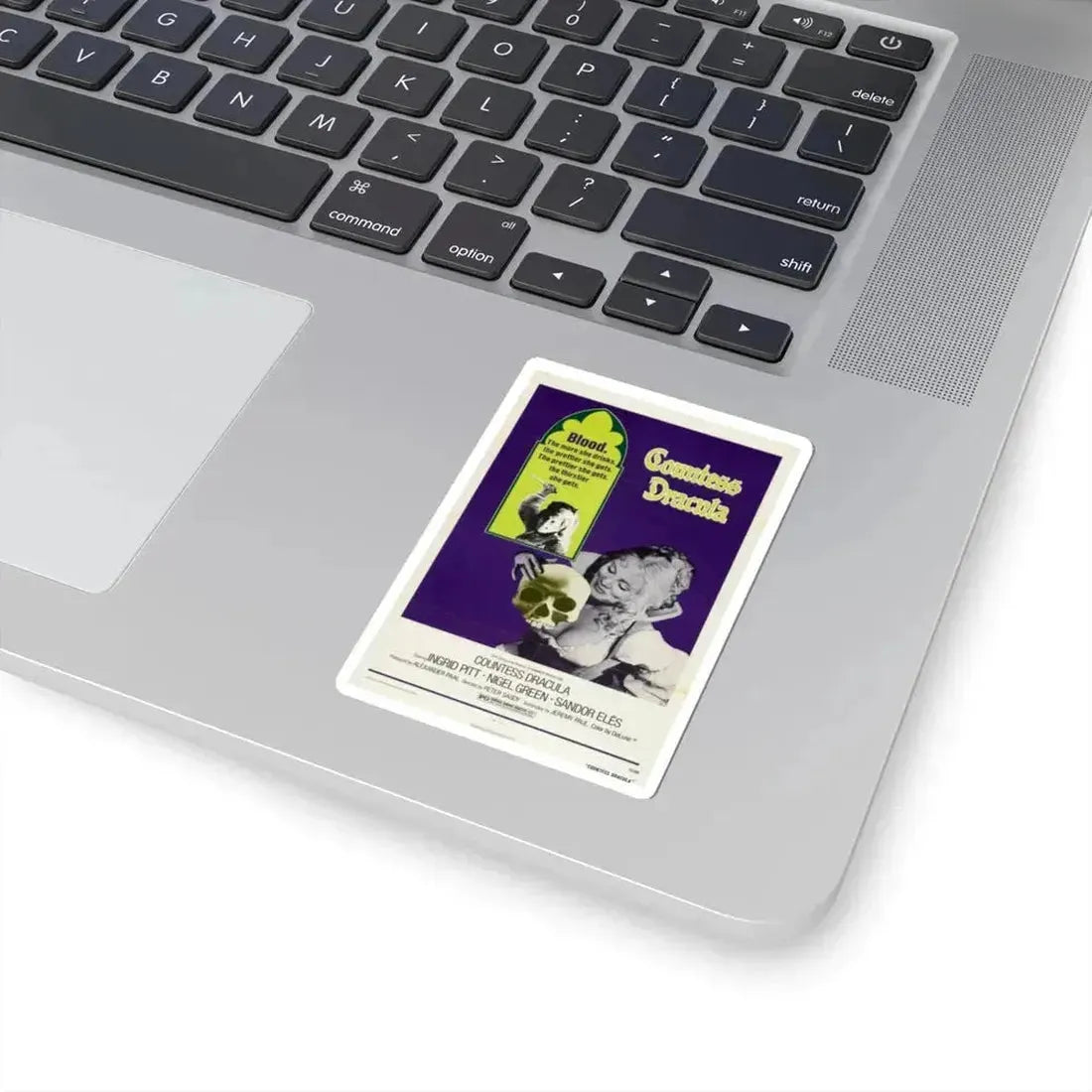 Countess Dracula 1972 Movie Poster - STICKER Vinyl Kiss-Cut Decal - The Sticker Space