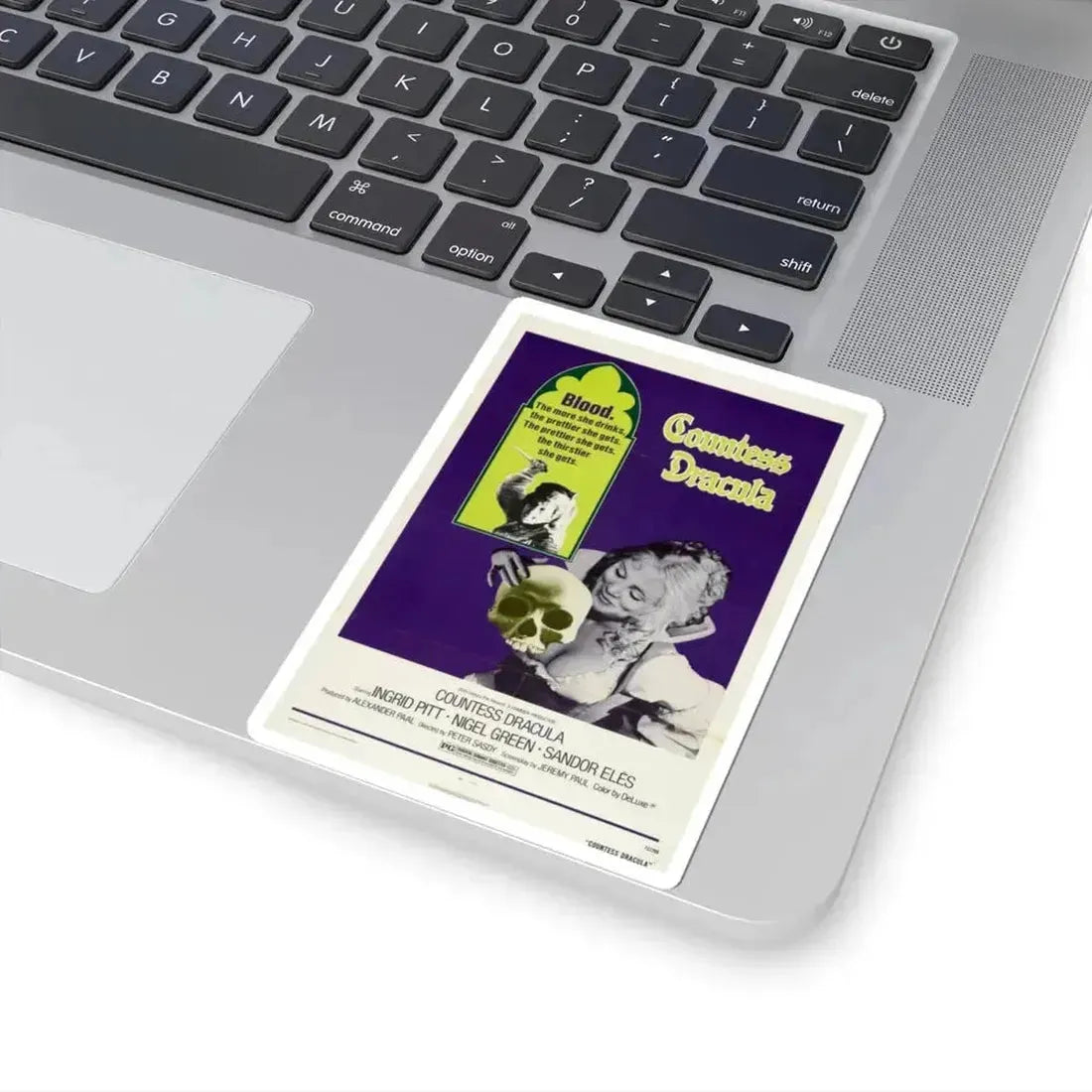 Countess Dracula 1972 Movie Poster - STICKER Vinyl Kiss-Cut Decal - The Sticker Space