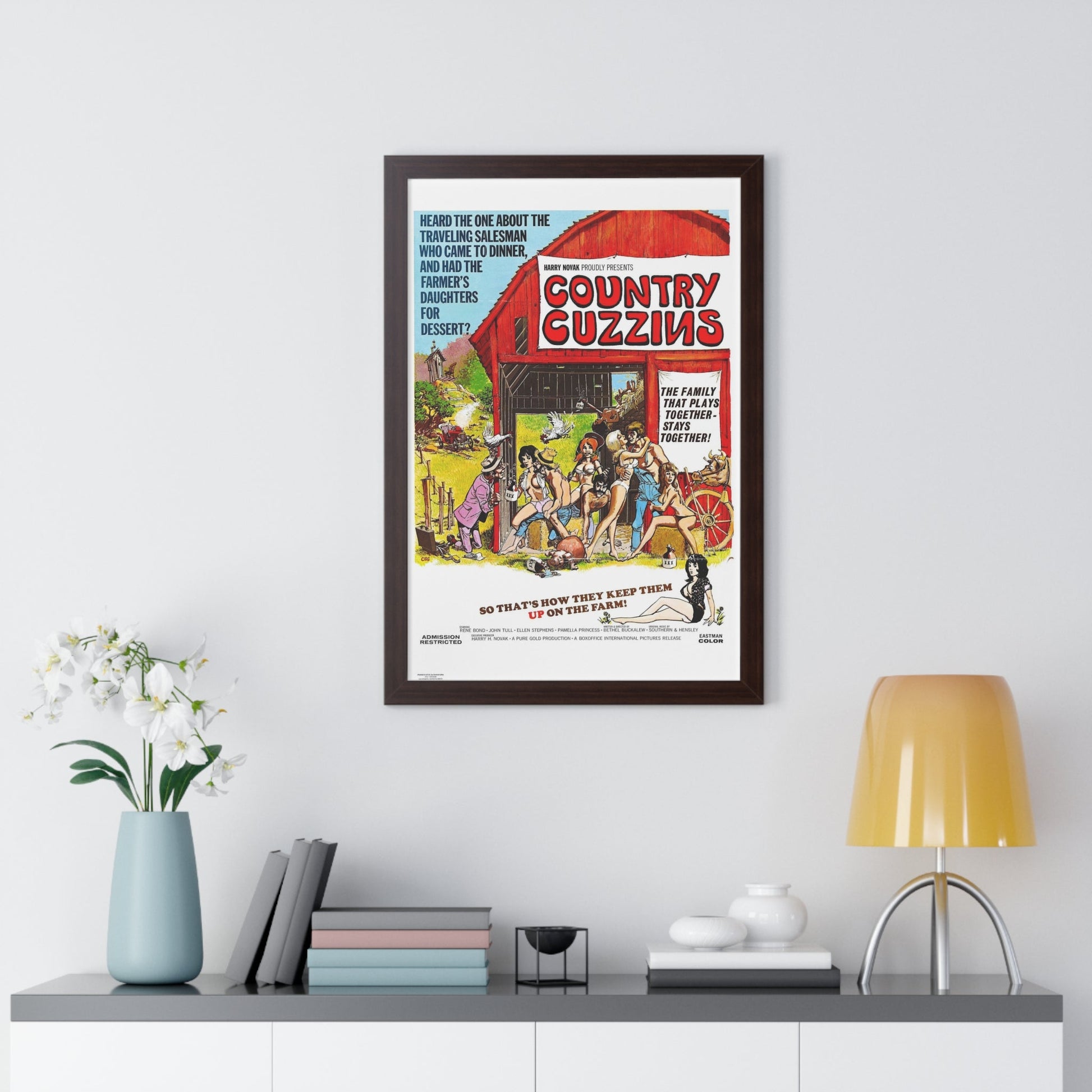 COUNTRY CUZZINS 1972 - Framed Movie Poster-The Sticker Space