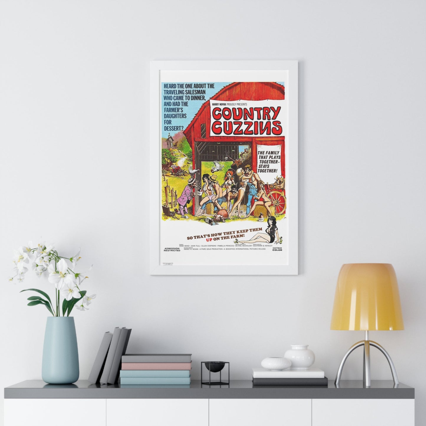 COUNTRY CUZZINS 1972 - Framed Movie Poster-The Sticker Space