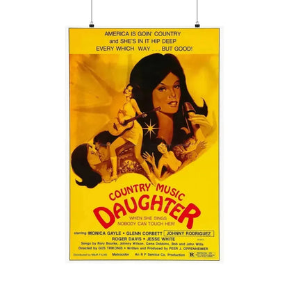 COUNTRY MUSIC DAUGHTER (NASHVILLE GIRL) 1976 - Paper Movie Poster 24″ x 36″ Matte - The Sticker Space
