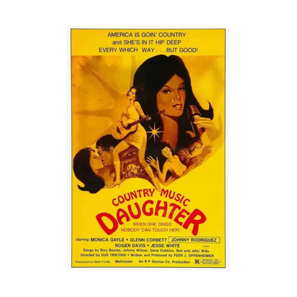 COUNTRY MUSIC DAUGHTER (NASHVILLE GIRL) 1976 - Paper Movie Poster - The Sticker Space