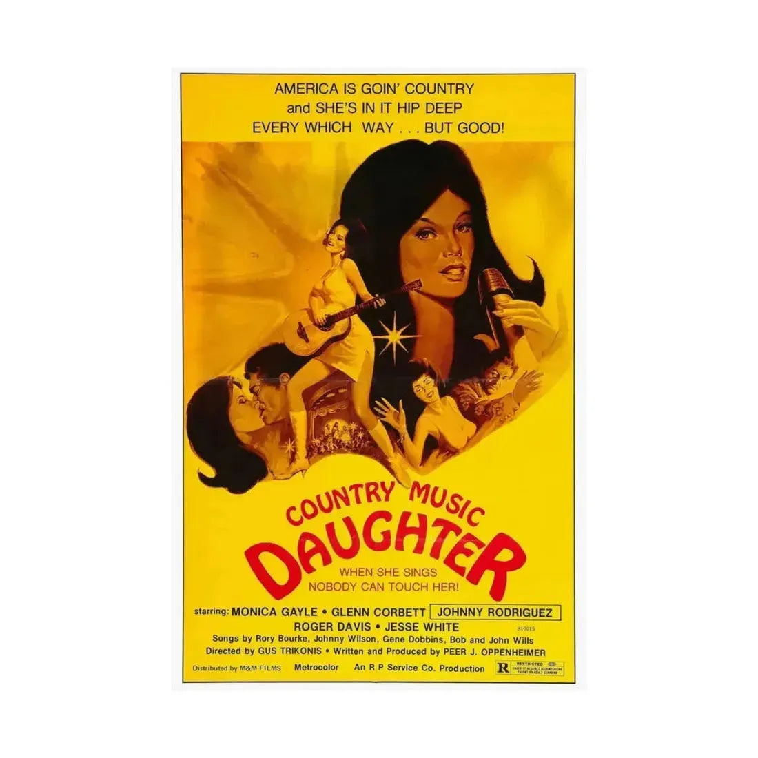 COUNTRY MUSIC DAUGHTER (NASHVILLE GIRL) 1976 - Paper Movie Poster - The Sticker Space
