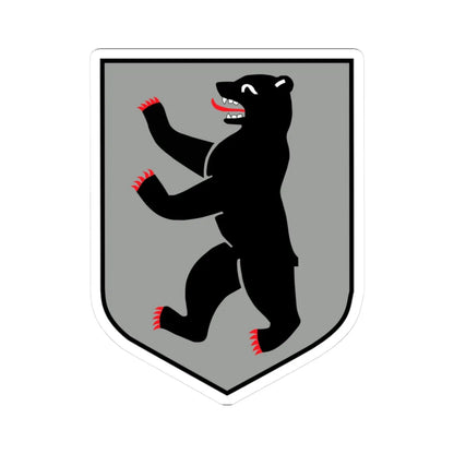 Country symbol de-Berlin silver (Germany) (Coat of Arms) STICKER Vinyl Kiss-Cut Decal 3 Inch White - The Sticker Space