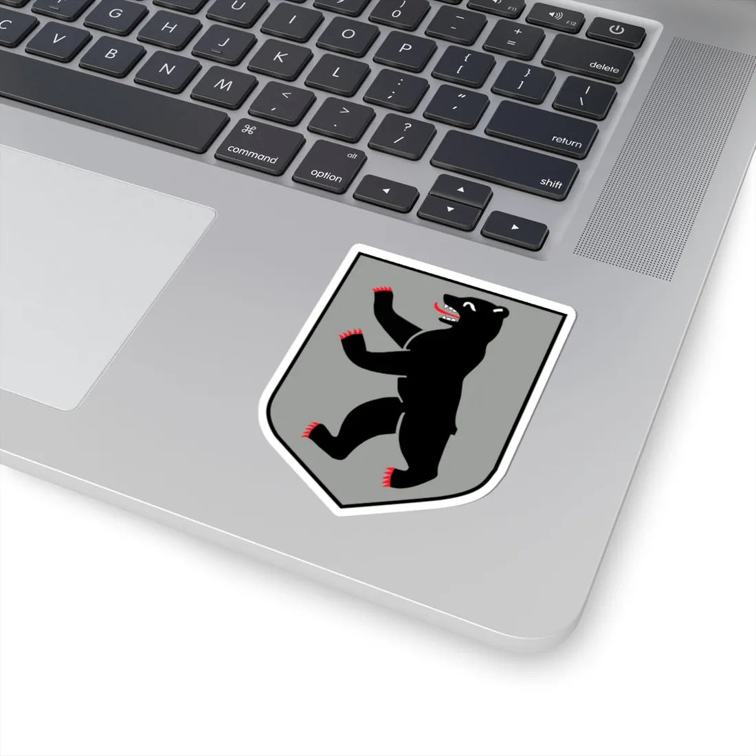 Country symbol de-Berlin silver (Germany) (Coat of Arms) STICKER Vinyl Kiss-Cut Decal - The Sticker Space